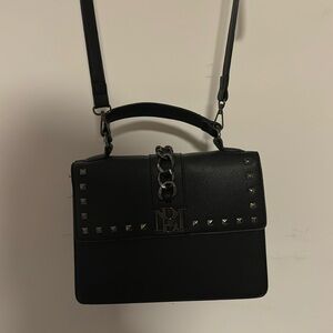 Badgley Mischka Women's Black Kelly Big Chain Crossbody Bag